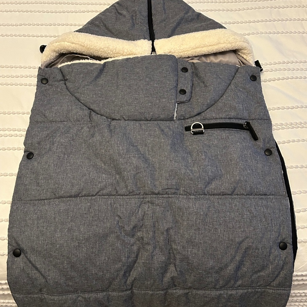 Skip Hop Heather Grey Stroll & Go Three Season Footmuff Toddler
